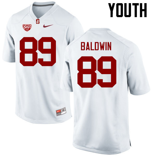 Youth Stanford Cardinal #89 Doug Baldwin College Football Jerseys Sale-White